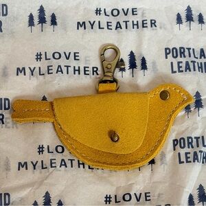 Mockingbird Pouch Hello Yellow Suede Portland Leather Goods NEW